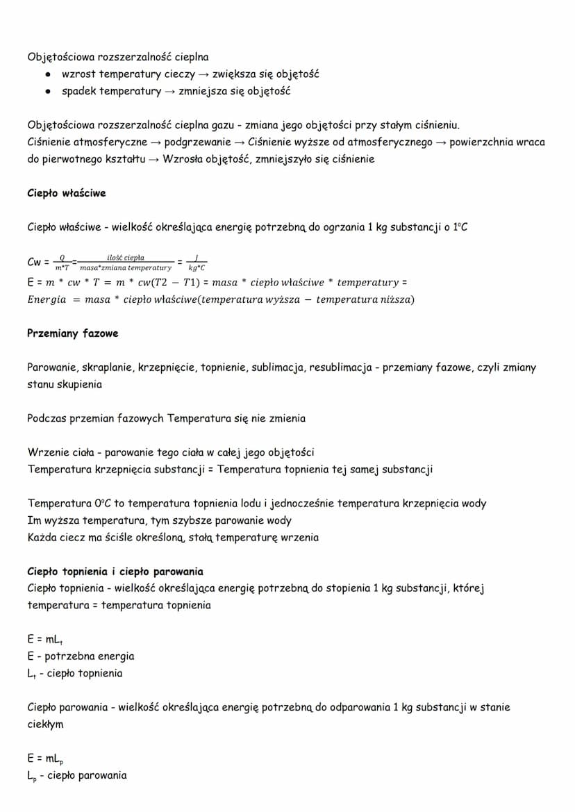 Cząsteczki i energia
Rodzaje substancji w przyrodzie:
gazy
● ciecze
● ciała stałe
• plazma
Cząsteczki
Fizyka - termodynamika
I zasada termod