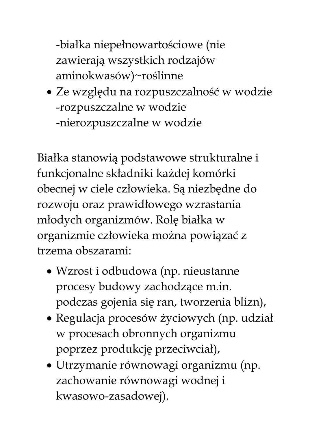 Białka budulec życia
Białka zbudowane są z aminokwasów
Grupa aminowa
H₂N-
H
C
R+
COOH
Łańcuch boczny
Grupa
karboksylowa
Aminokwasy łączą się