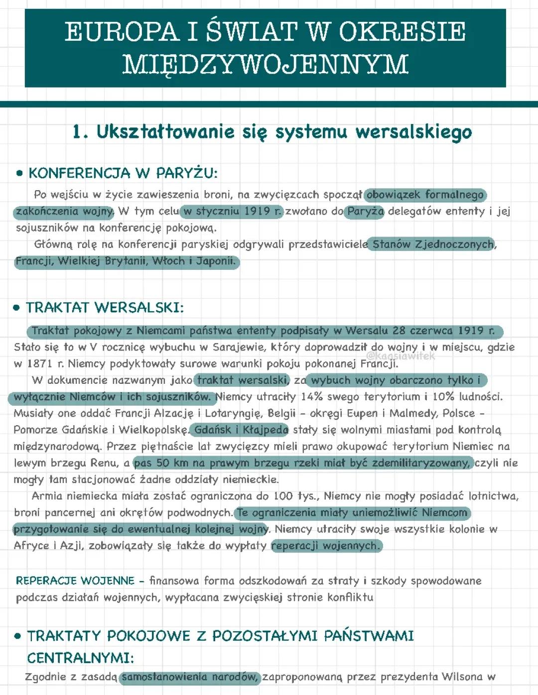 Ład Wersalski: Wszystko o Traktacie Wersalskim i jego Postanowieniach