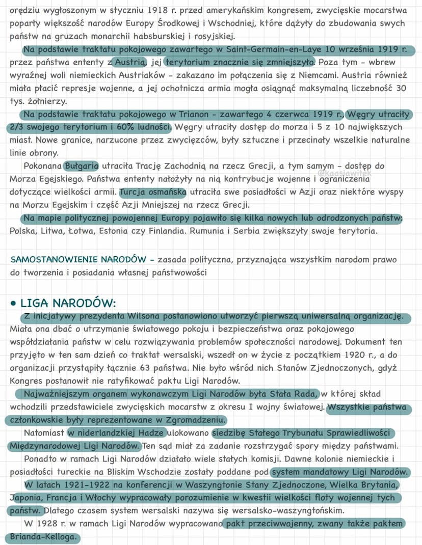 EUROPA I ŚWIAT W OKRESIE
MIĘDZYWOJENNYM
1. Ukształtowanie się systemu wersalskiego
• KONFERENCJA W PARYŻU:
Po wejściu w życie zawieszenia br