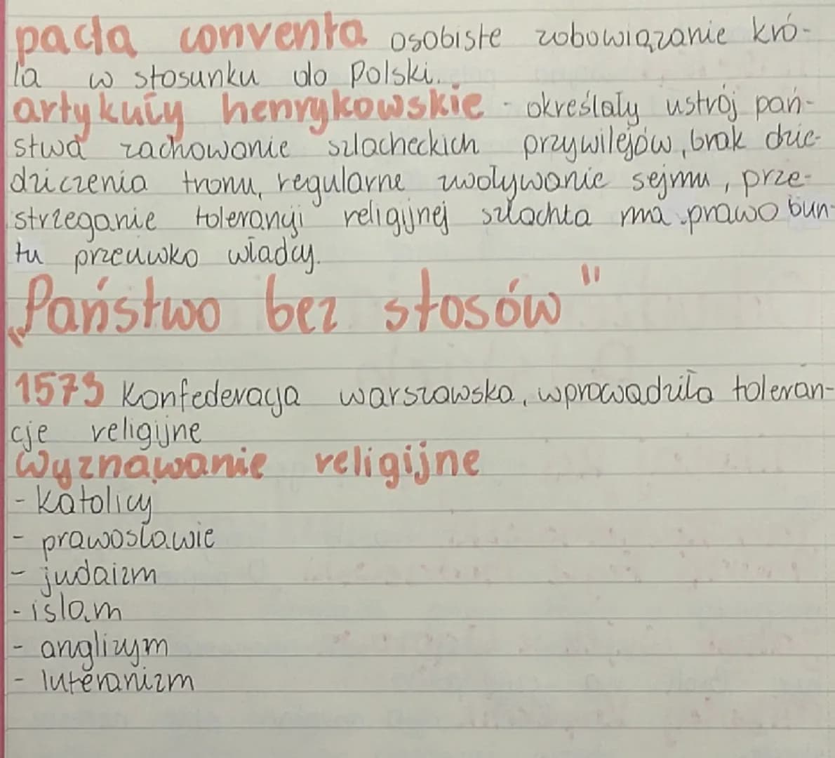 Demokracja szlachecka
1505 demokracjo. slachecka, po konstytucji Nihil novi
(nic nowego) król niemoże wprowadzić bez zgody szla
Jana Olbrach