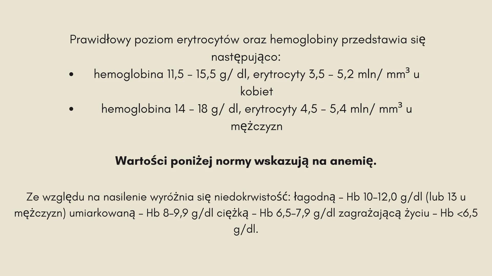Anemia
R ANEMIA - CO TO?
Anemia to choroba przebiegająca z obniżeniem ilości
erytrocytów, czyli krwinek czerwonych. Erytrocyty to komórki
kr