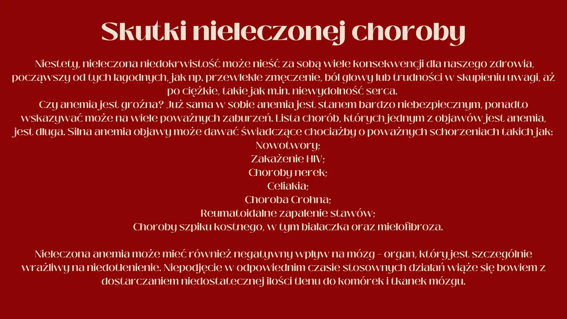 Anemia
R ANEMIA - CO TO?
Anemia to choroba przebiegająca z obniżeniem ilości
erytrocytów, czyli krwinek czerwonych. Erytrocyty to komórki
kr