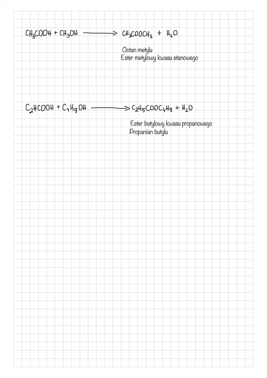 Estry sa to zwiazki zbudowane z dwoch rodnikow i niepelnej grupy karboksylowej o wzorze
R-C² ORI
R-COOR,
Estry otrzymujemy w wyniku reakcji 