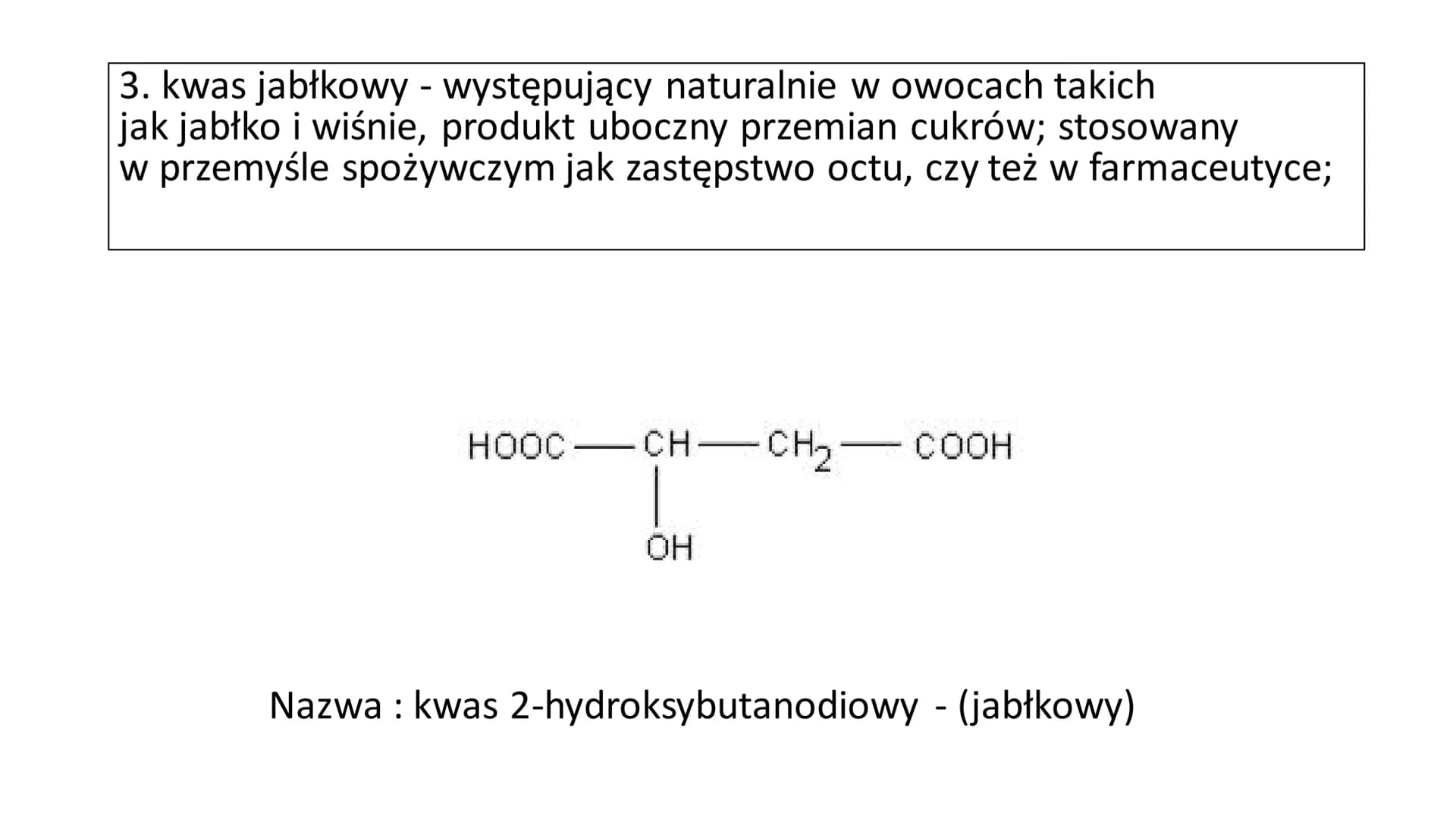 HYDROKWASY Co to są hydrokwasy?
Są to związki pochodzenia organicznego,
posiadające przynajmniej jedną grupę
hydroksylową i karboksylową
Wzó