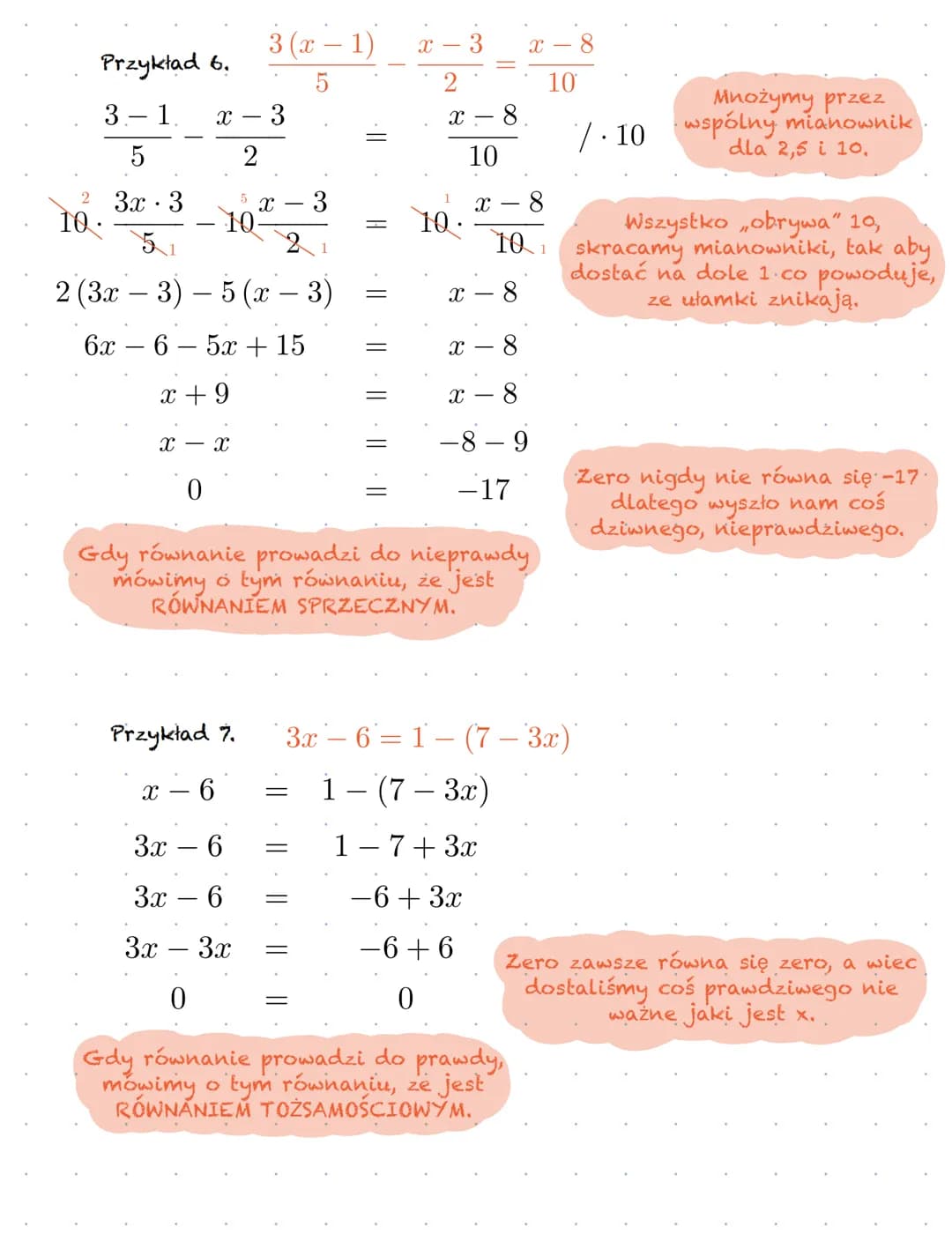 Równanie to przyrównanie dwóch wyrażeń
algebraicznych do siebie.
Każde równanie ma prawą i lewą stronę.
5 −4.
5x + 4x 4
Równania najlepiej z