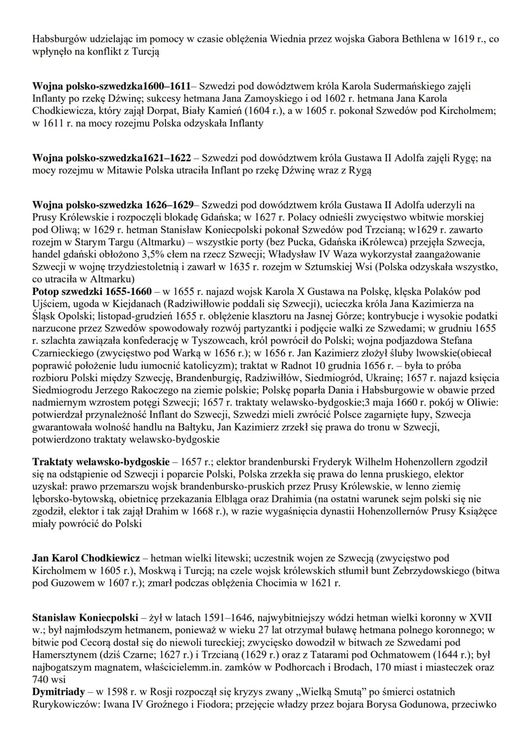 cala Europa:
1. kultura XVII-wiecznej Europy
2. wojna trzydziestoletnia
3. absolutyzm we Francji
4. monarchia parlamentarna w Anglii
Polska: