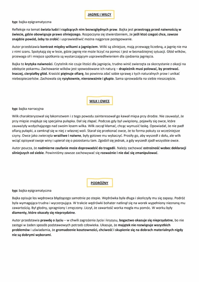 Ignacy Krasicki
CECHY CHARAKTERYSTYCZNE SATYR:
karykaturalność postaci, deformacja rzeczywistości w celu ukazania zjawisk negatywnych
ośmies