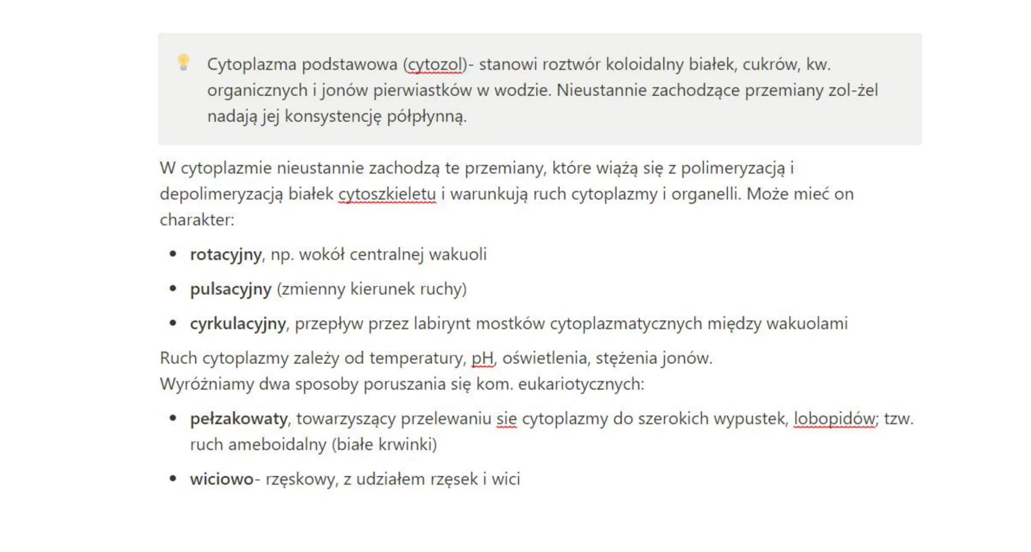 # wakuola - jej znaczenie

Komórki roślinne różnią się od zwierzęcych, zamiast lizosomów posiadają podobne organella zwane
wakuolami (wodnic
