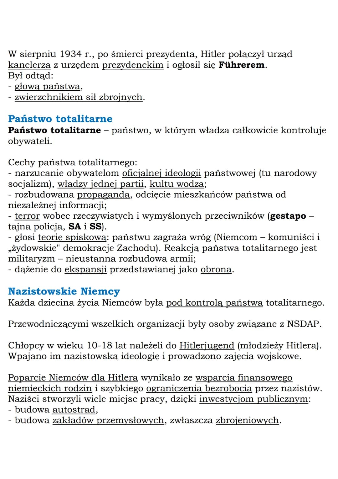 --- OCR Start ---
MZ_LEARNING_KNOW
Nazizm w Niemczech
Klasa 7, Historia, GWO
Republika Weimarska
9 listopada 1918 г.:
- abdykacja cesarza ni