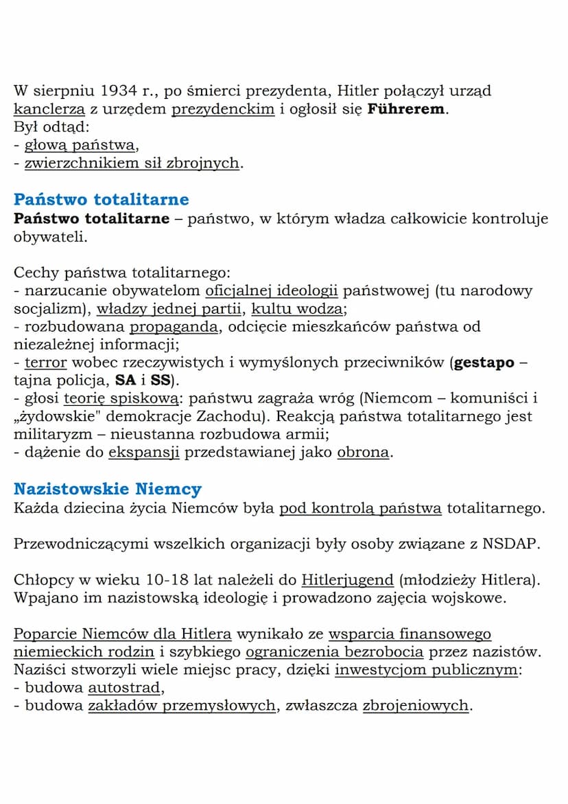 --- OCR Start ---
MZ_LEARNING_KNOW
Nazizm w Niemczech
Klasa 7, Historia, GWO
Republika Weimarska
9 listopada 1918 г.:
- abdykacja cesarza ni