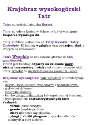 Know Krajobraz wysokogórski Tatr (NE kl 5) thumbnail