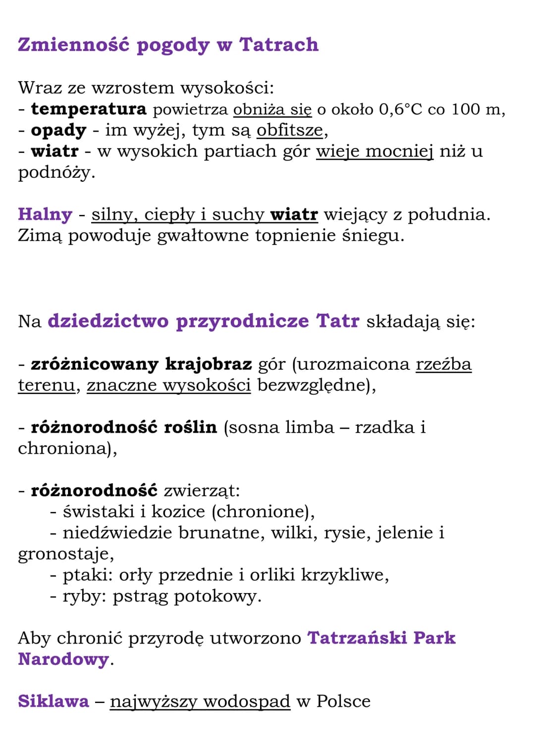 Krajobraz wysokogórski
Tatr
Tatry są częścią łańcucha Karpat.
Tatry są jedyną krainą w Polsce, w której występuje
krajobraz wysokogórski.
Ta