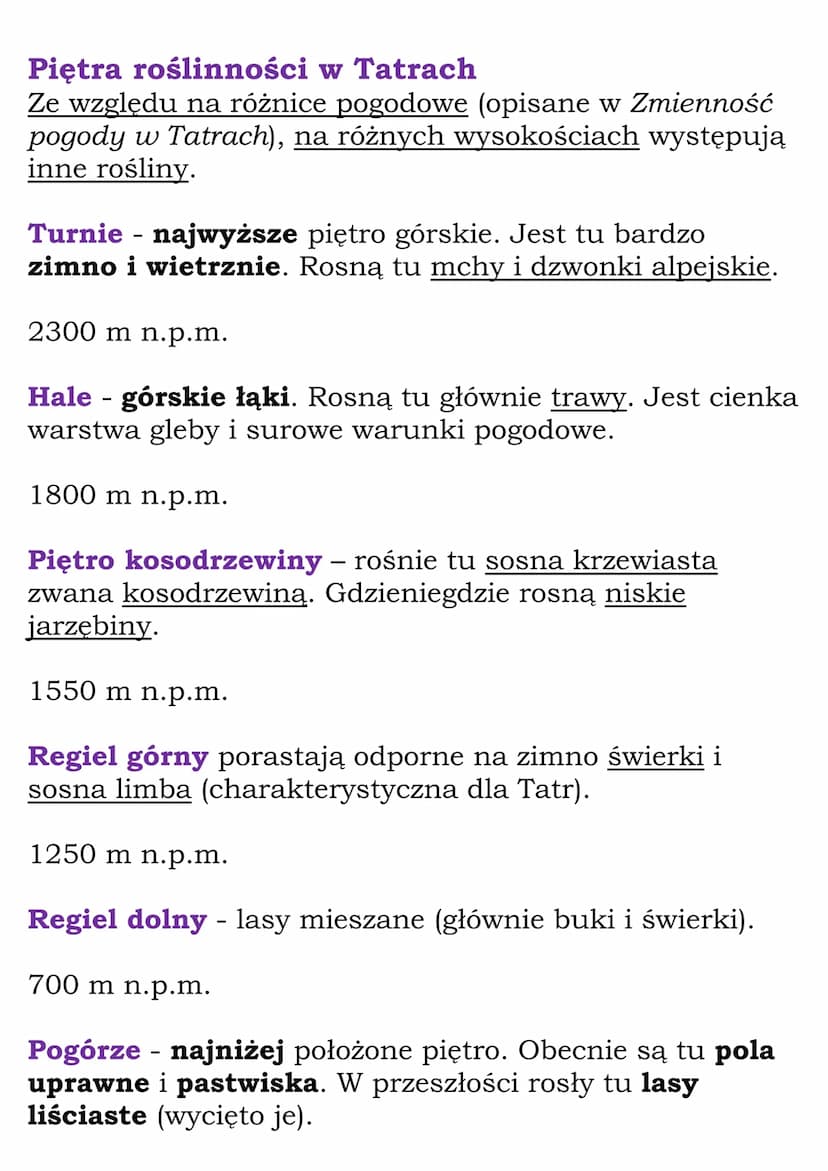 Krajobraz wysokogórski
Tatr
Tatry są częścią łańcucha Karpat.
Tatry są jedyną krainą w Polsce, w której występuje
krajobraz wysokogórski.
Ta