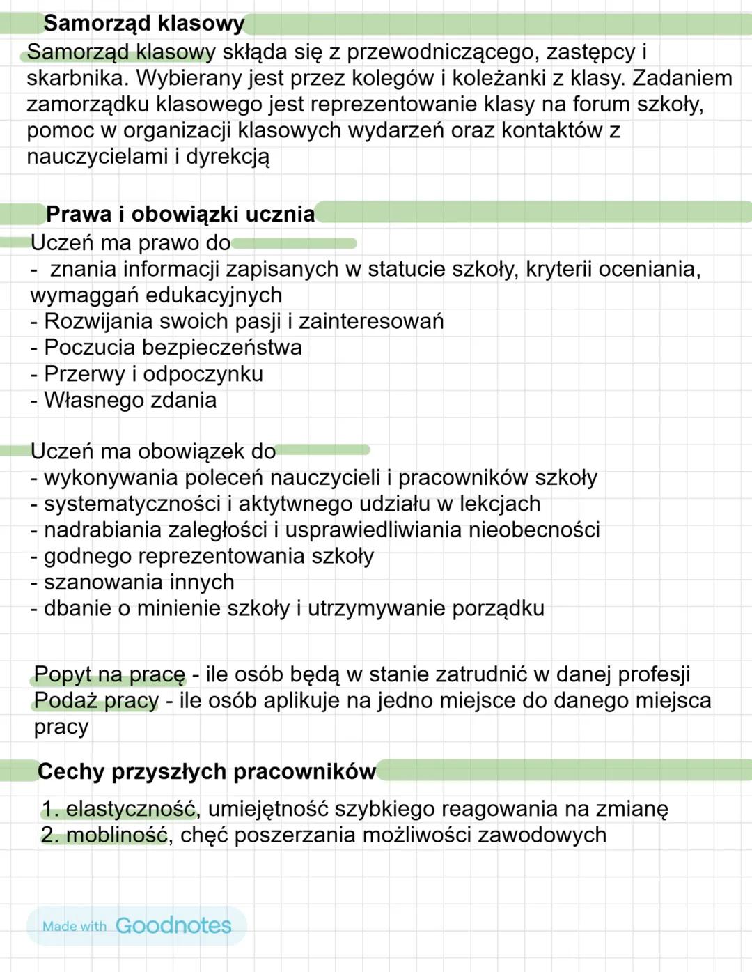 # WOS

T: Edukacja i praca

Szkoła i wykształcenie

1. Funkcja kształcąca (dydaktyczna) polega na przekazywaniu wiedzy
i umiejętności, które