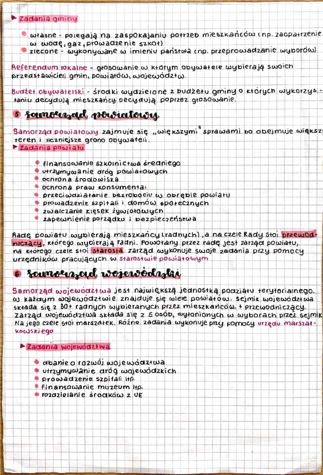 Wiedza o społeczeństwie
1 rodzaje samorządow
Samorząd - organy, ktore reprezentują i zajmują się w imieniu zbiorowości
(np. mieszkańców mias