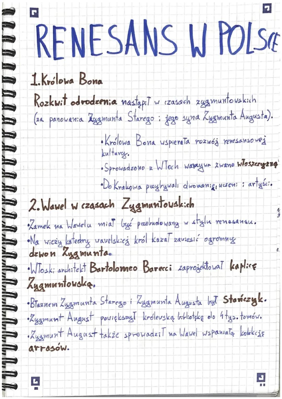 Renesans w Polsce - Główne Cechy