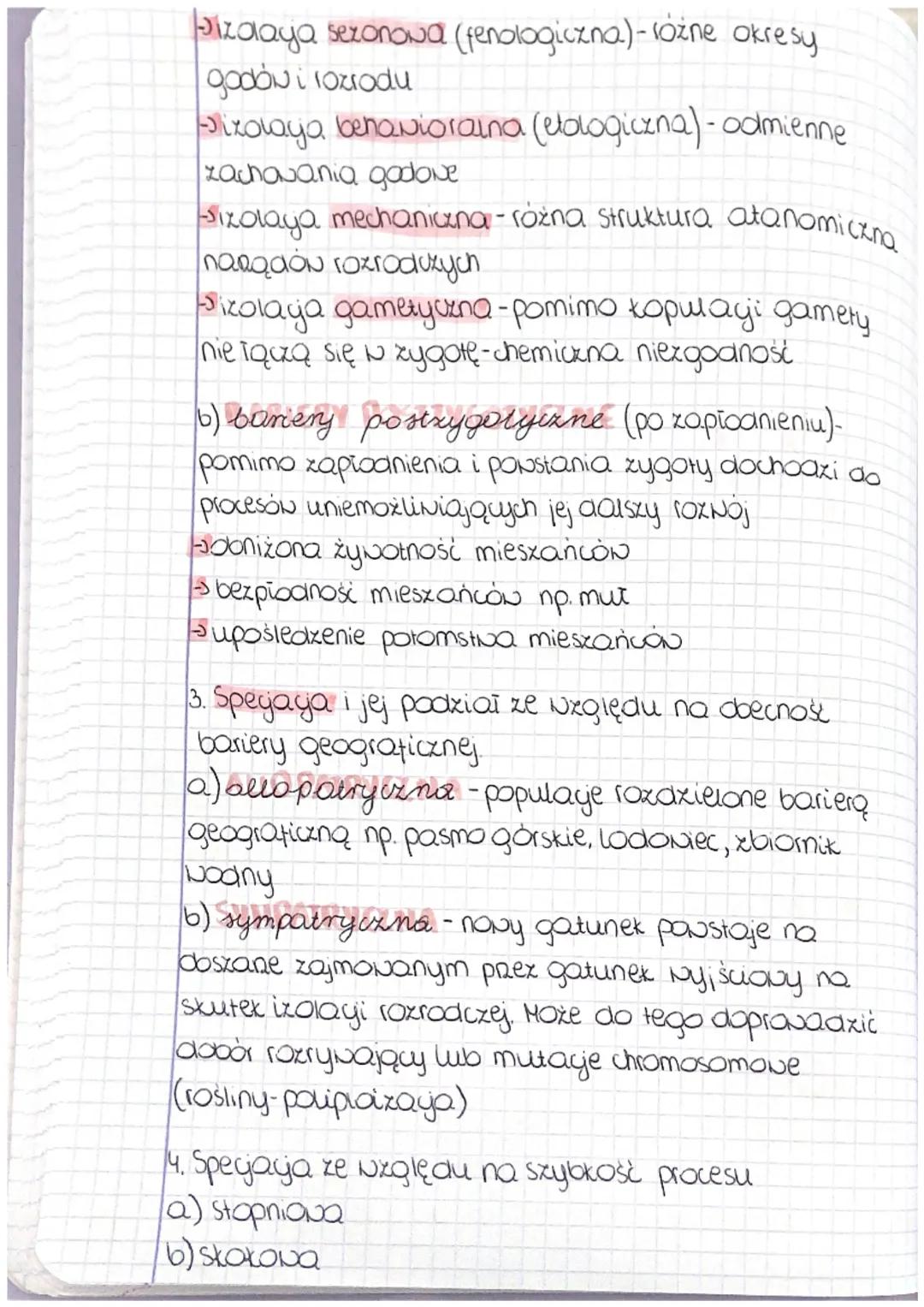 Lekya.
Temat: speyaya- powstawanie gatunków.
1. Sposoby powstawania gatunków

A
B
a) spejaja filetyczna - gatunek macierzysty
stopniowo prek