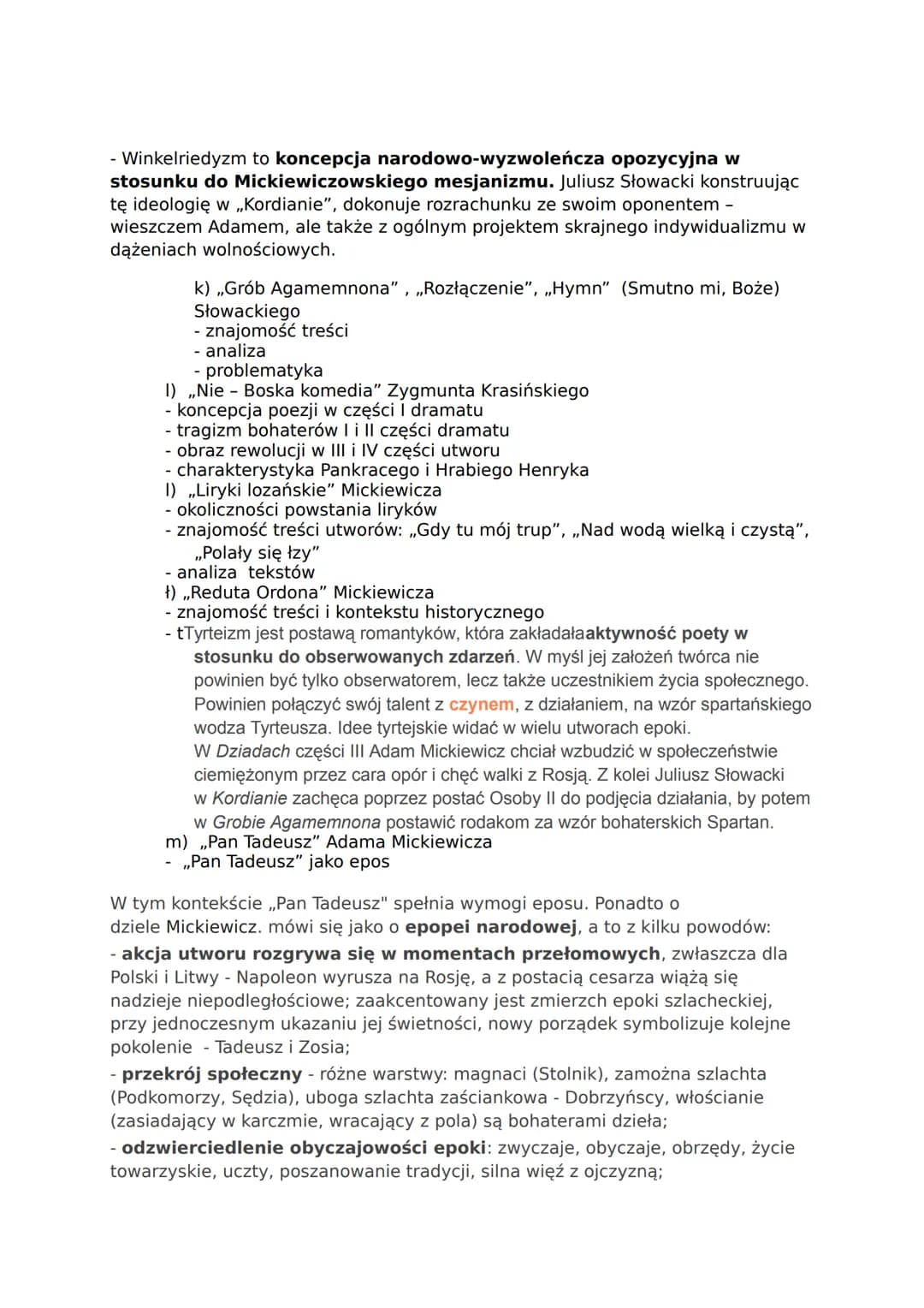 Romantyzm
a) Nazwa i czas trwania epoki w Polsce
Wydanie pierwszego tomu poezji Adama Mickiewicza (1822) - upadek powstania
styczniowego (18