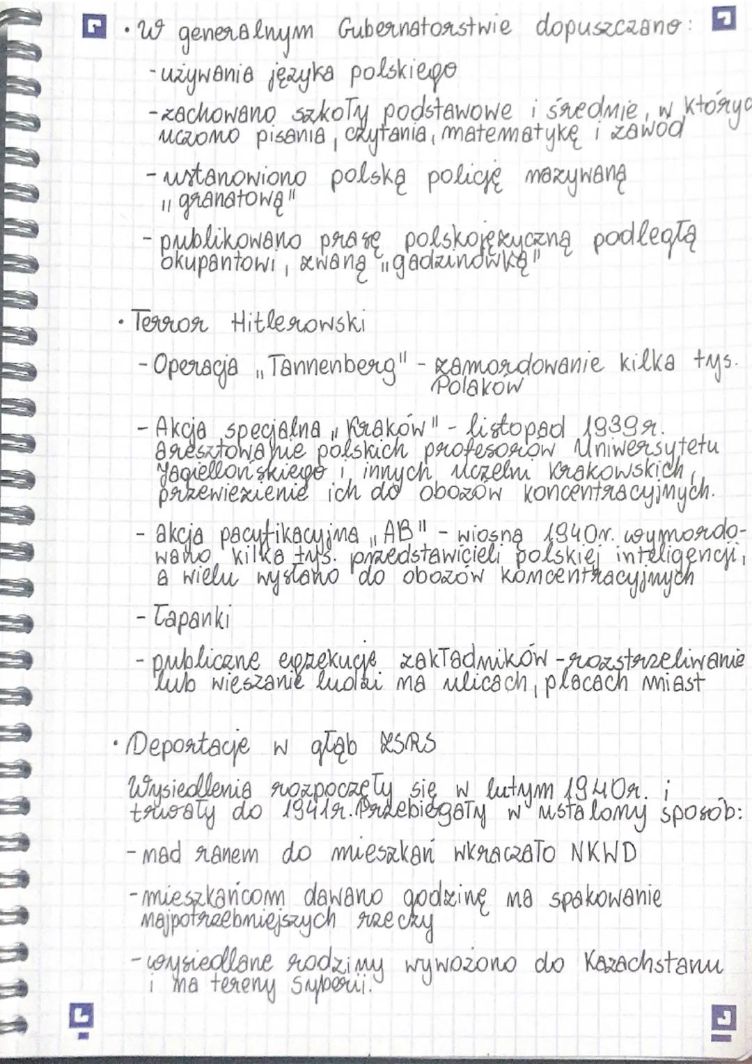 historia
1. Dwie OKUPACJE
• Podział ziem polskich
28 września 1939 r. - podpisanie traktatu o granicach
1 przyjazni i miemiecko-Sowiecki
Rie