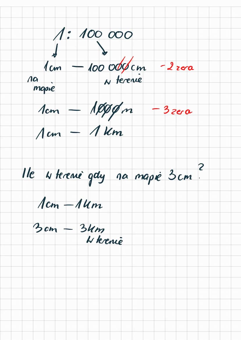 SKALA NA
MAPIE
SKALA 1:10000
●
1 cm - 10000 cm
10000cm - 2 zera
1cm
100
-
lle w terenie ma
1 cm - 100m
4
ист
400m
-
m
, gdy
1.4
2
4cm na map
