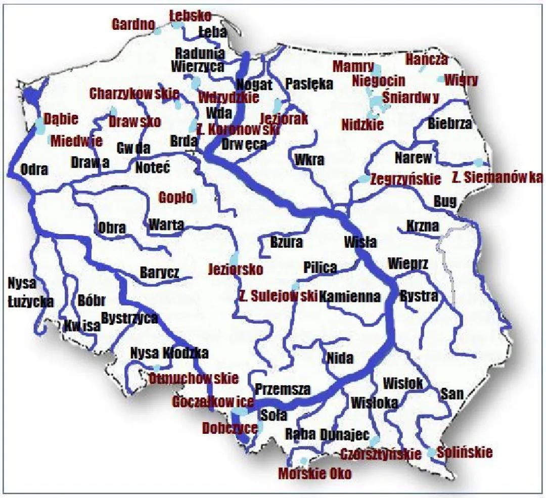Wody polski (jeziora, rzeki)