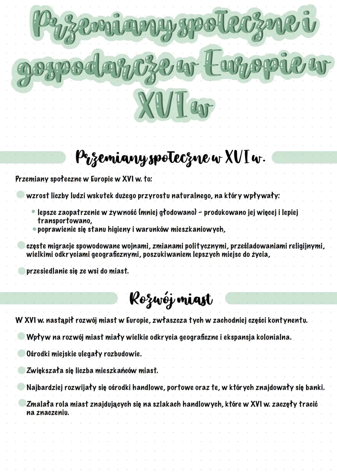 Przemiany społeczne i
gospodarcze w Europie w
XUIaN
Przemiany społeczne w XVI w.
Przemiany społeczne w Europie w XVI w. to:
wzrost liczby lu