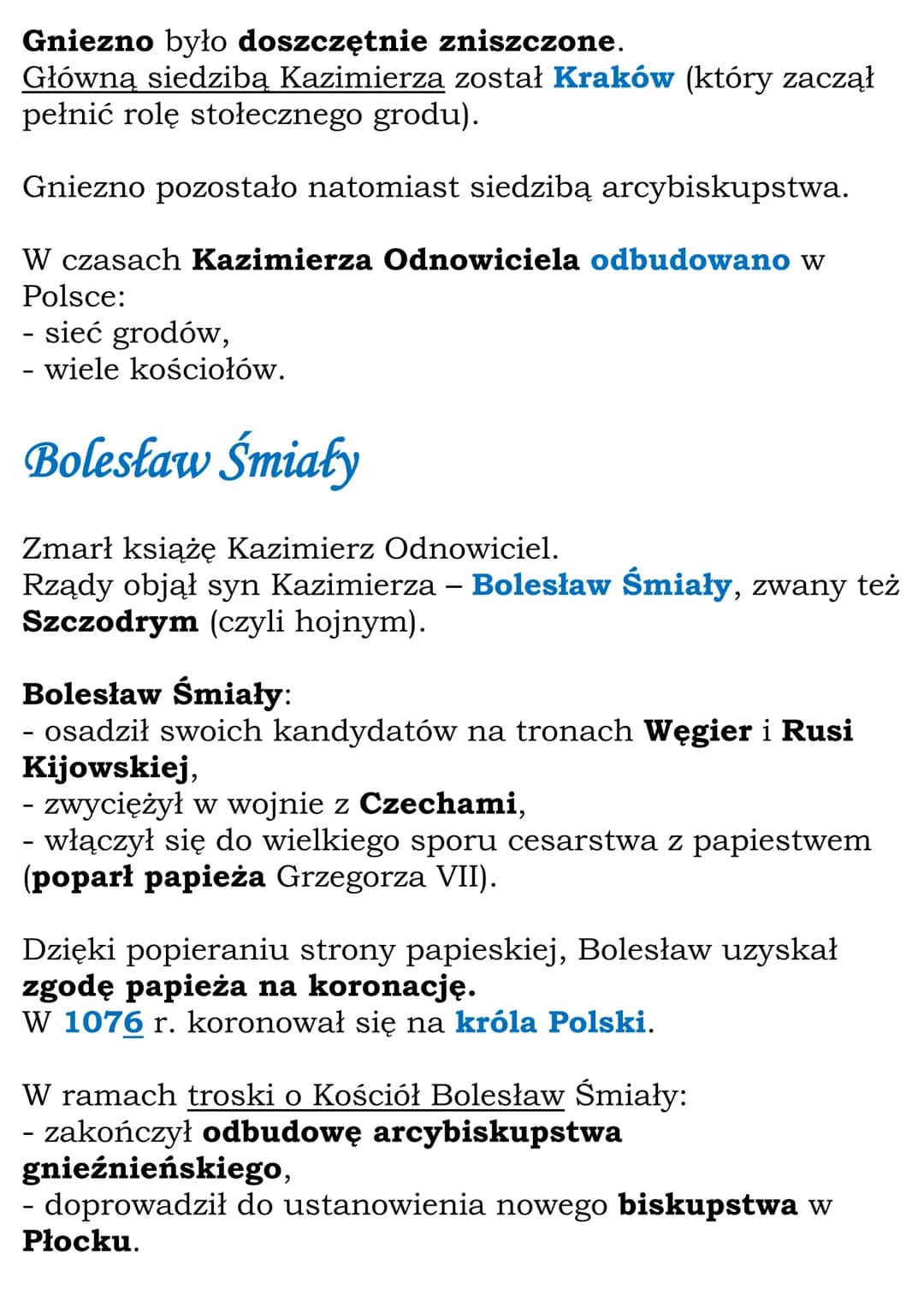Upadek i odbudowa państwa
pierwszych Piastów
Mieszko II
Zmarł król Bolesław Chrobry - 1025 r.
Rządy objął jego syn Mieszko II, który koronow