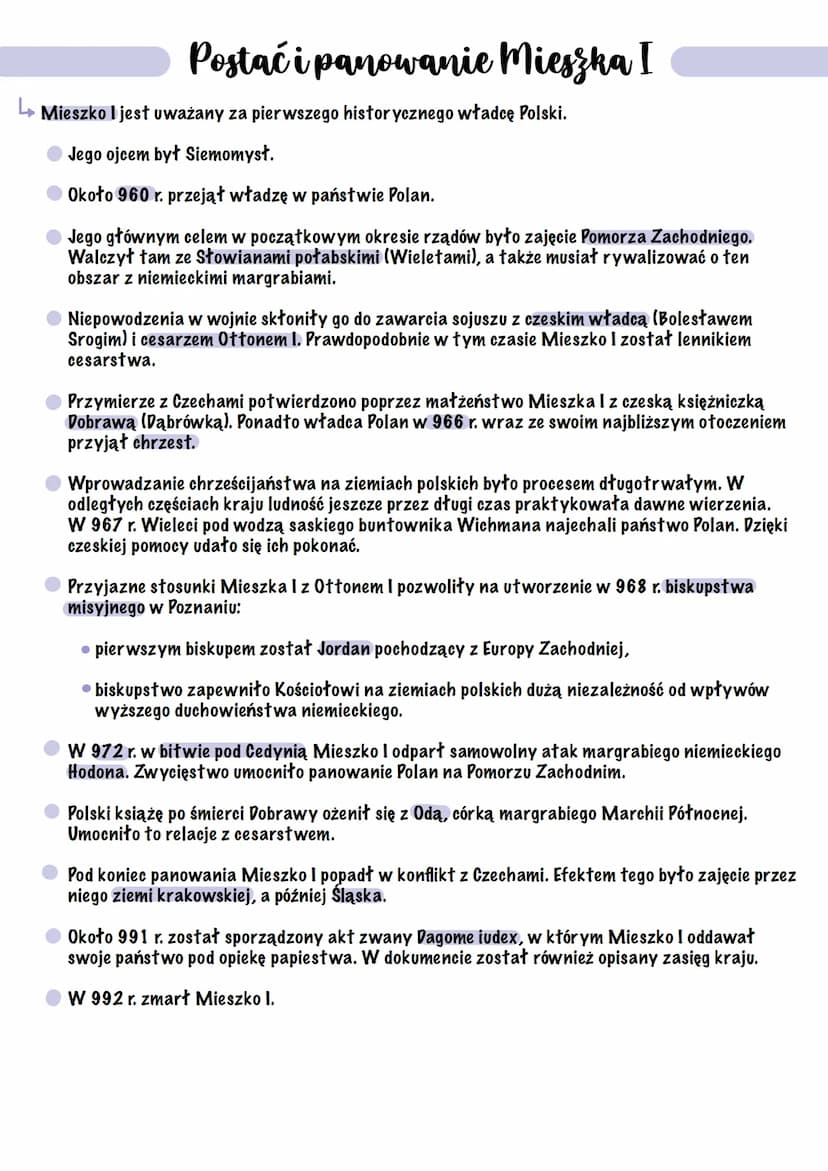 Początki państwa
polskiego i panowanie
Mieszka I M
Początki państwa polskiego przypadają na X w.
W tym czasie znaczącym słowiańskim plemieni