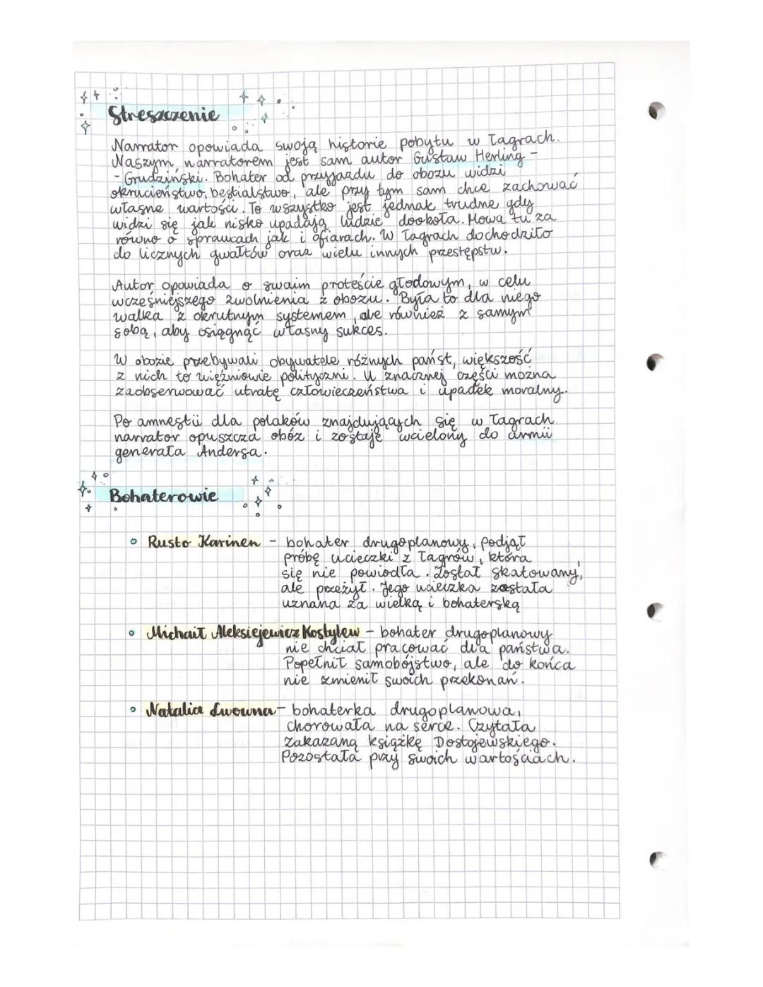 Inny świat - Streszczenie szczegółowe, Bohaterowie i Plan wydarzeń