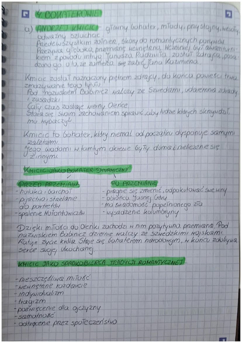 POTOP
W.SIENKIENICZ
1. IDEA
Potop" przedstawia losy dzielnego, niepokornego zoiniera Andreja
Kmicica, który pod wpływem wydanem historycznyc