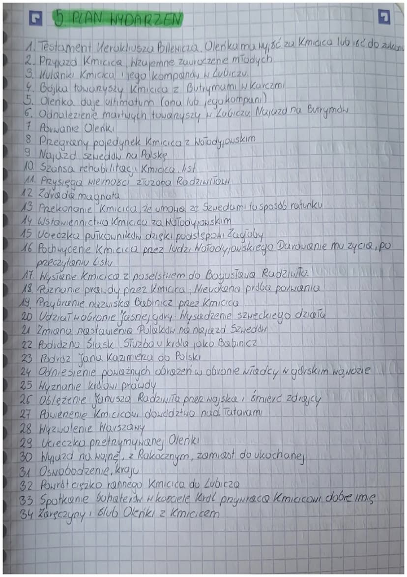 POTOP
W.SIENKIENICZ
1. IDEA
Potop" przedstawia losy dzielnego, niepokornego zoiniera Andreja
Kmicica, który pod wpływem wydanem historycznyc
