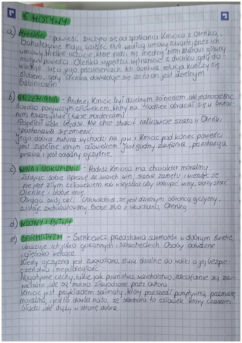 POTOP
W.SIENKIENICZ
1. IDEA
Potop" przedstawia losy dzielnego, niepokornego zoiniera Andreja
Kmicica, który pod wpływem wydanem historycznyc