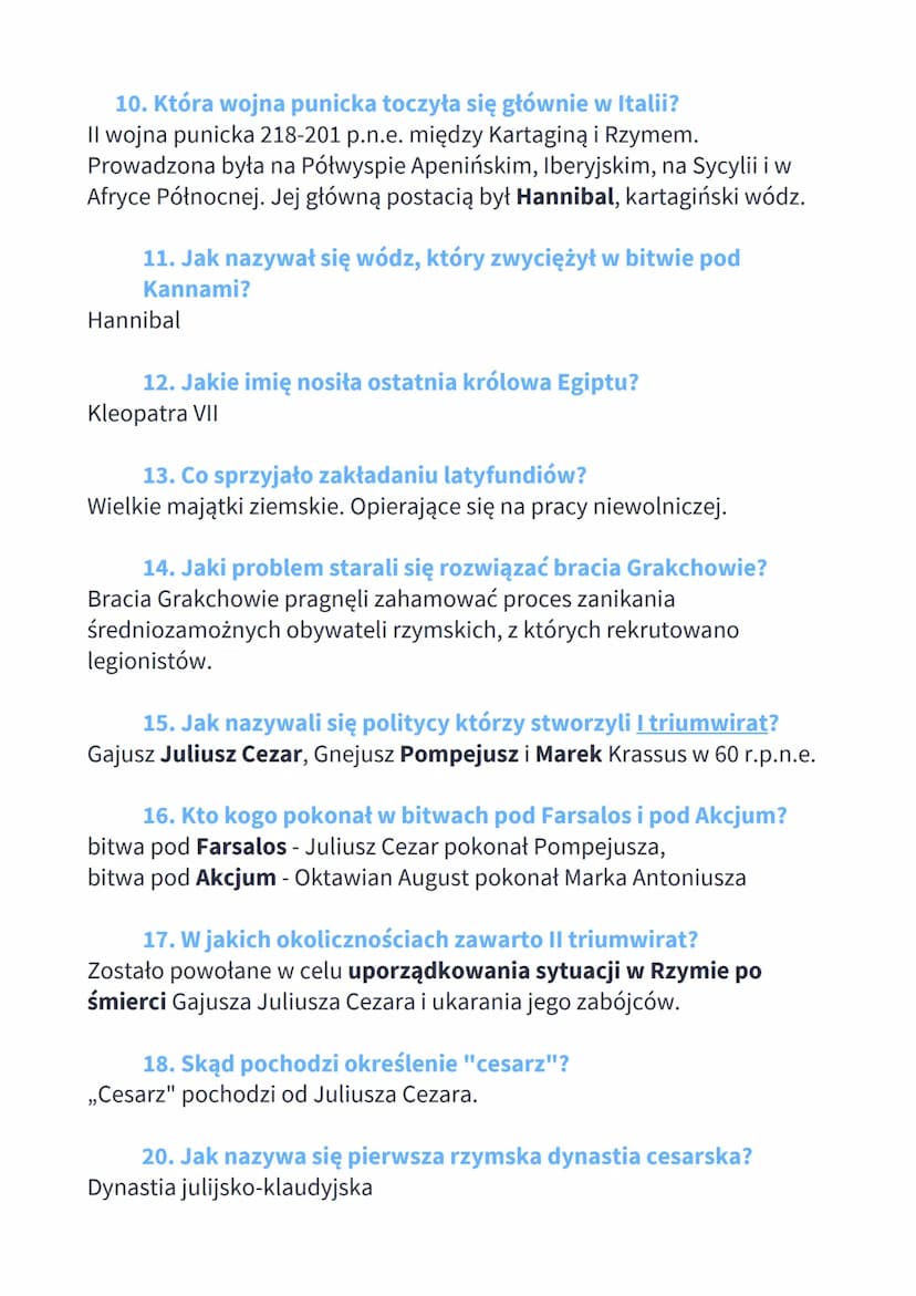 Dzieje starożytnego Rzymu
1. Dwaj bracia, z których jeden został królem Rzymu
Romulus i Remus (Romulus)
2. W jakich latach Rzym pozostawał k