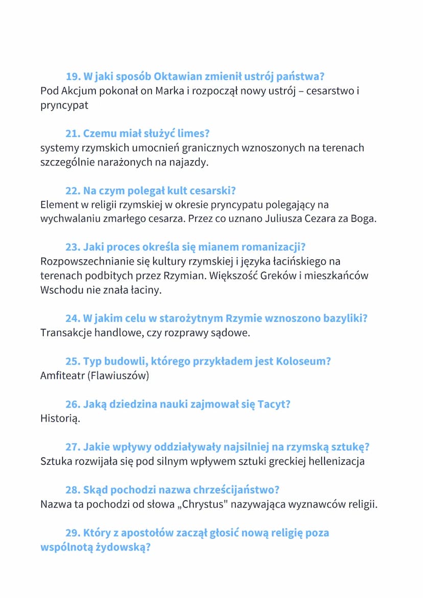 Dzieje starożytnego Rzymu
1. Dwaj bracia, z których jeden został królem Rzymu
Romulus i Remus (Romulus)
2. W jakich latach Rzym pozostawał k