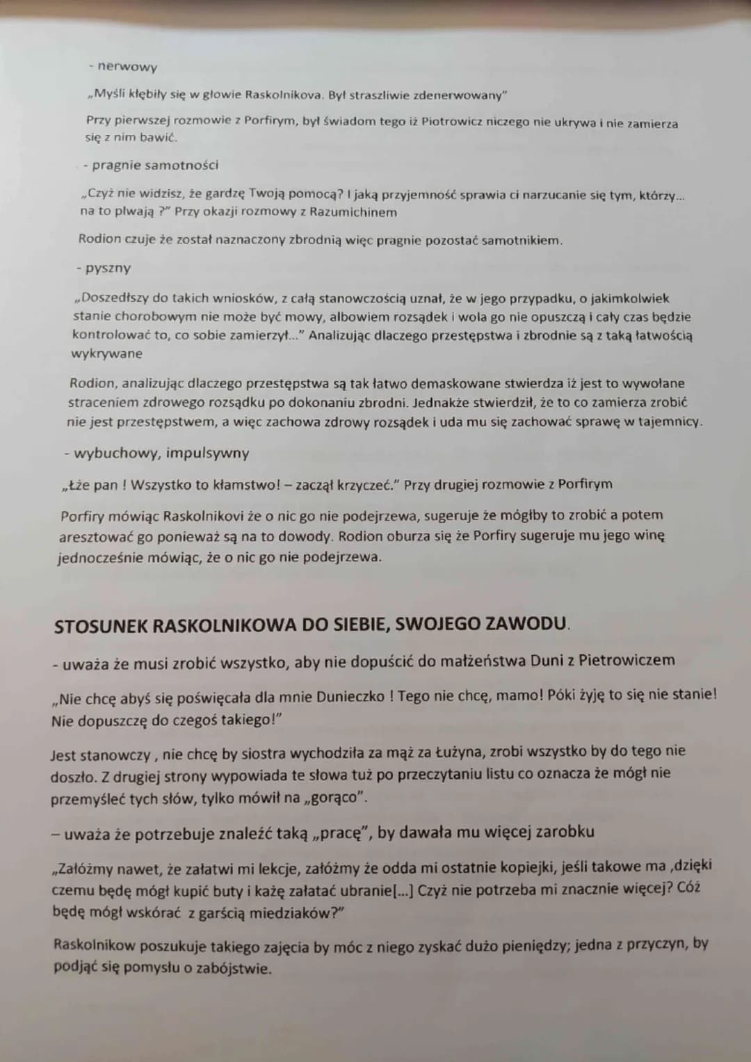 Raskolnikow: Cechy, Charakterystyka i Wygląd