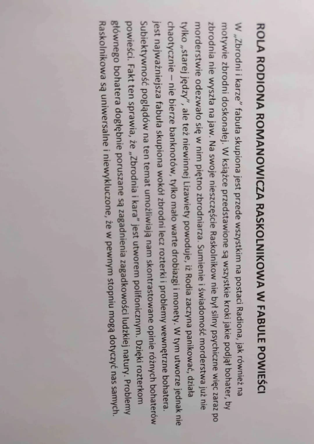 WYGLĄD ZEWNĘTRZNY RASKOLNIKOWA
- ładny, przystojny
,, Należy dodać, że był to młodzian o wyjątkowo miłej aparycji, o pięknych czarnych oczac