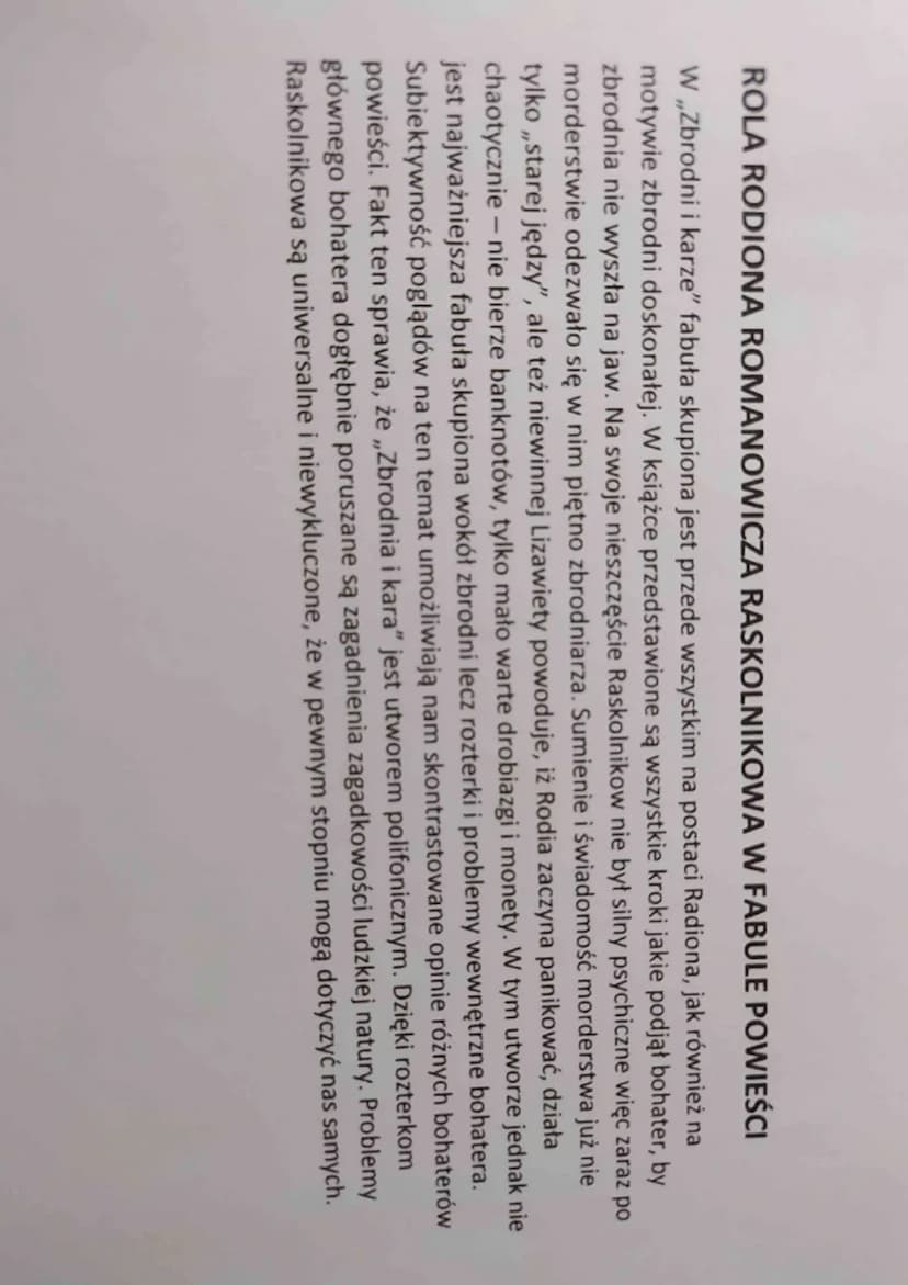 WYGLĄD ZEWNĘTRZNY RASKOLNIKOWA
- ładny, przystojny
,, Należy dodać, że był to młodzian o wyjątkowo miłej aparycji, o pięknych czarnych oczac