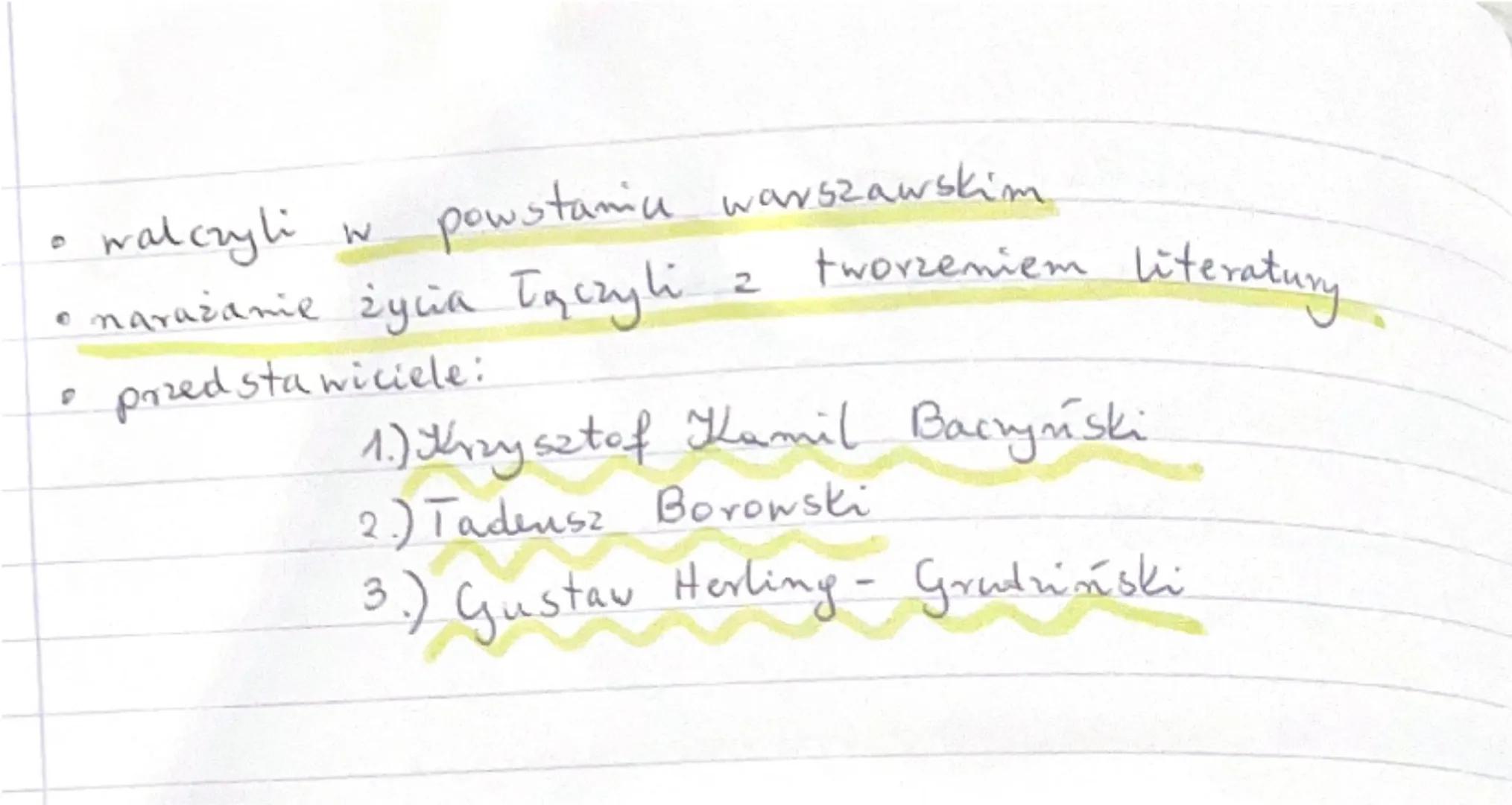 --- OCR Start ---
LITERATURA
WOJNY I OKUPACJI
• w krajach, które nie brały udziału w wojnie nie jest
wyodrębniona od współczesności
• czas t