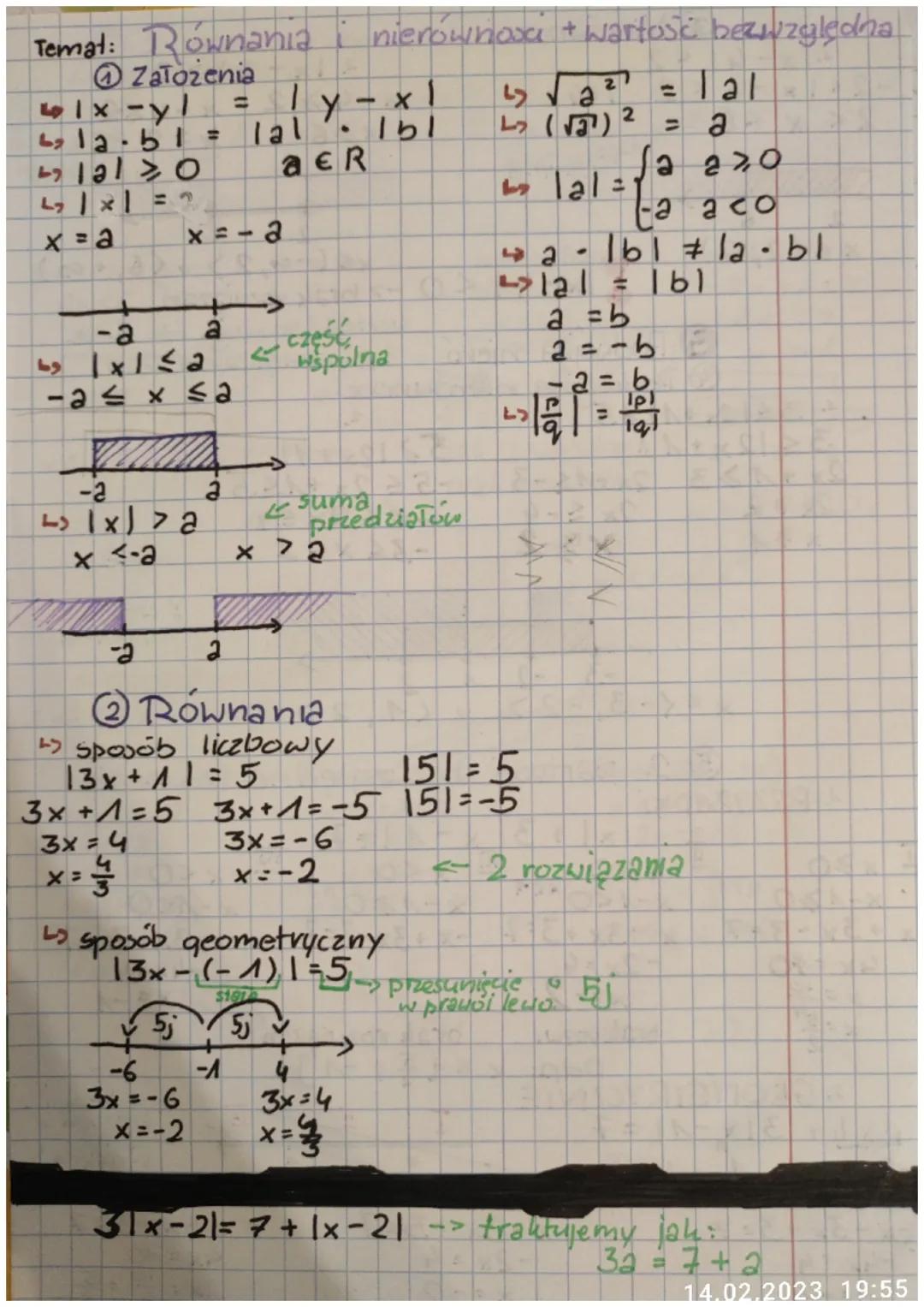 Temat: Rownania
Założenia
41x-yl
b₂1a.b1 =
412140
41x1
x=a
-a
» ] xl < a
-a ≤ x ≤a
-2
L> 1x) > a
x-a
-a
X=-3
D.
ro
2
-6
3x = -6
x = -2
=
lal