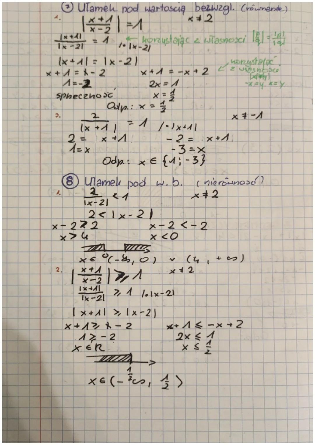 Temat: Rownania
Założenia
41x-yl
b₂1a.b1 =
412140
41x1
x=a
-a
» ] xl < a
-a ≤ x ≤a
-2
L> 1x) > a
x-a
-a
X=-3
D.
ro
2
-6
3x = -6
x = -2
=
lal