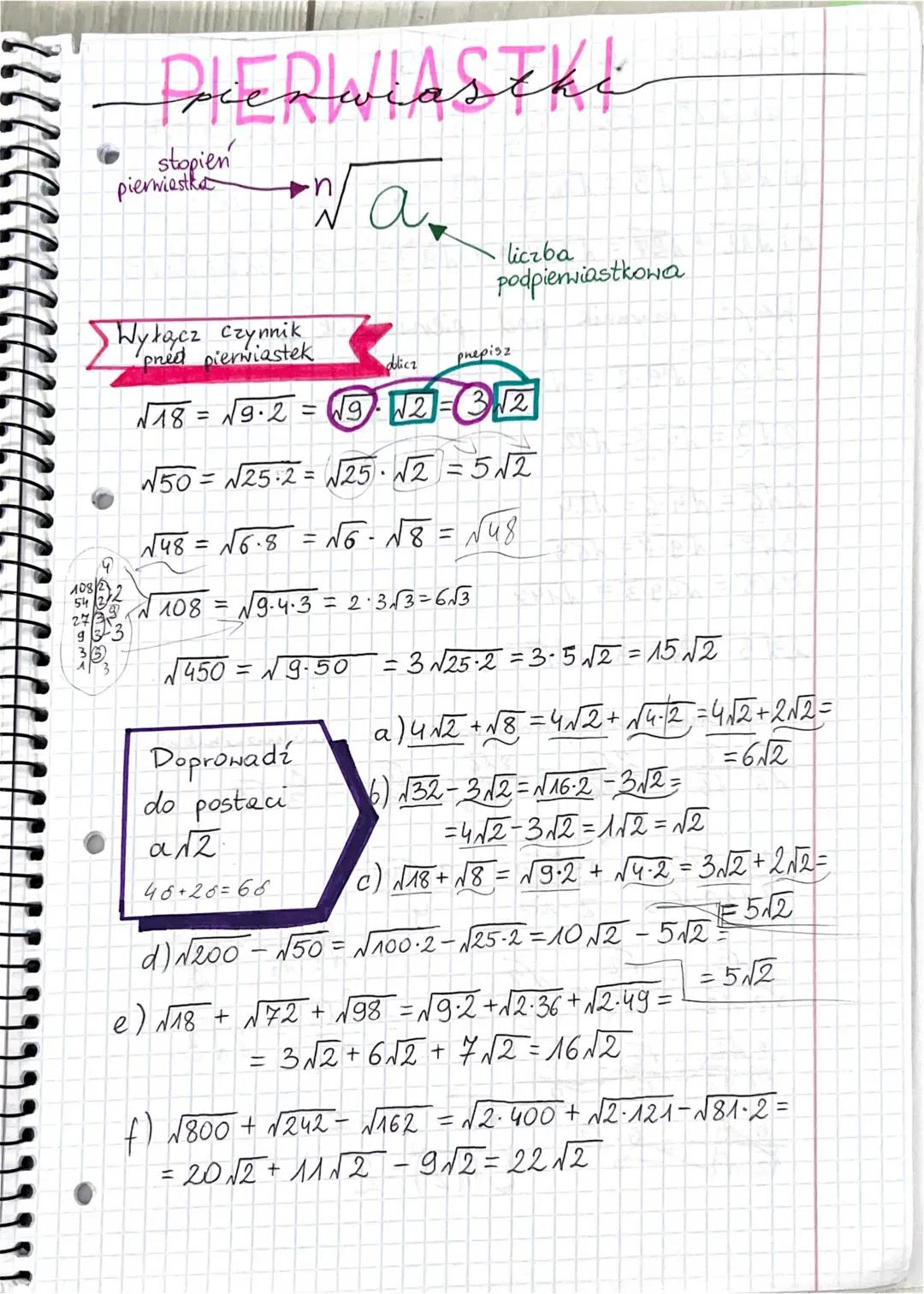 Pierwiastki Matematyka: Jak obliczyć pierwiastki i przykłady zadań dla klasa 7 i klasa 8