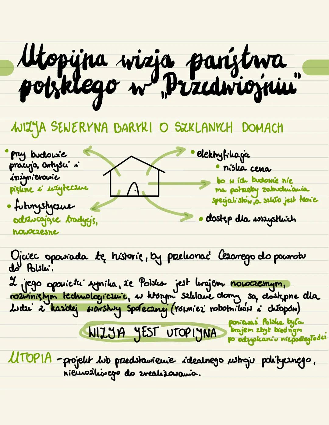 ●
Utopijna wizją państwa
potsklego w Przedwiojniu"
WIZYA SEWERYNA BARKKI O SZKLANYCH DOMACH
• elekhyfikaga
przy budowie
prawja, Ortyści i
in