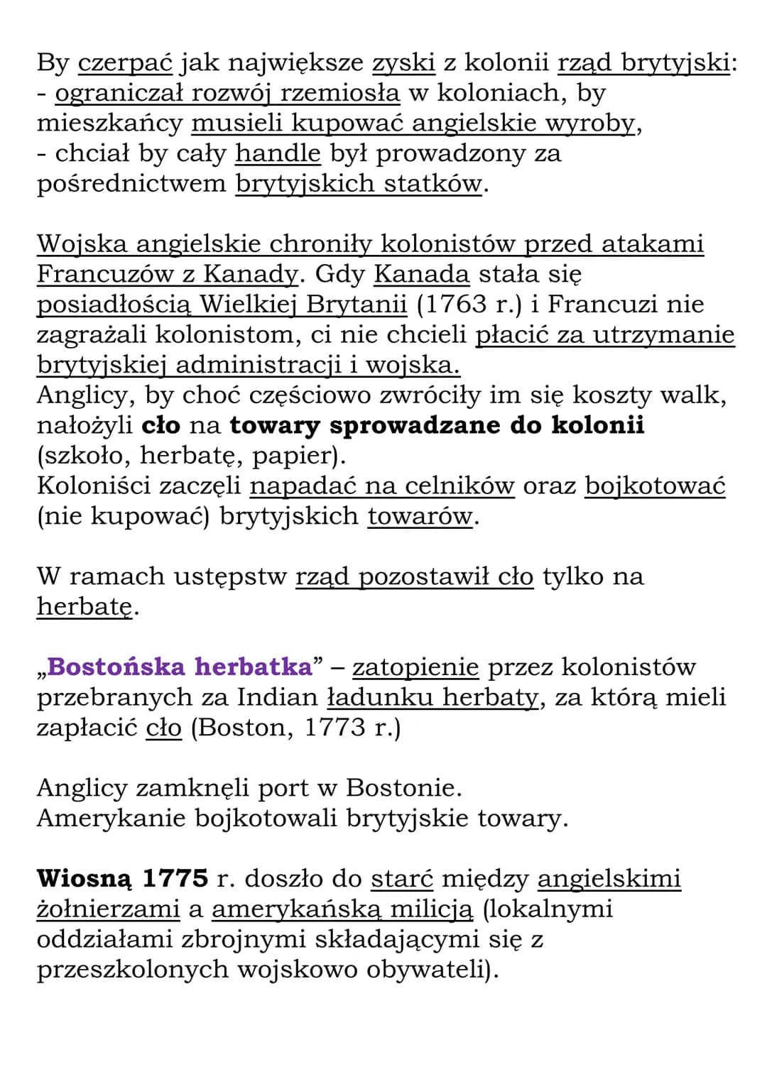 Powstanie Stanów
Zjednoczonych
Stany Zjednoczone Ameryki (wiek
XVIII)
Na początku XVII w.:
- Anglicy założyli pierwsze osady na wschodnim
wy