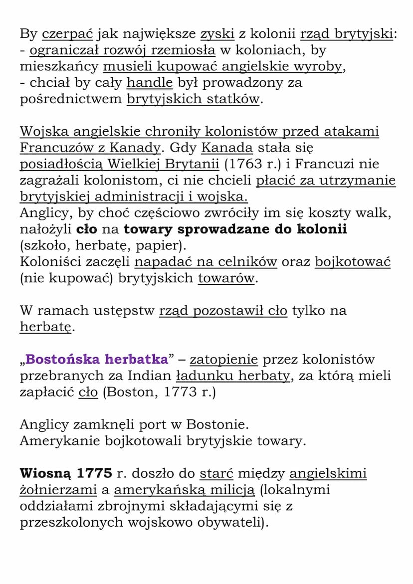 Powstanie Stanów
Zjednoczonych
Stany Zjednoczone Ameryki (wiek
XVIII)
Na początku XVII w.:
- Anglicy założyli pierwsze osady na wschodnim
wy