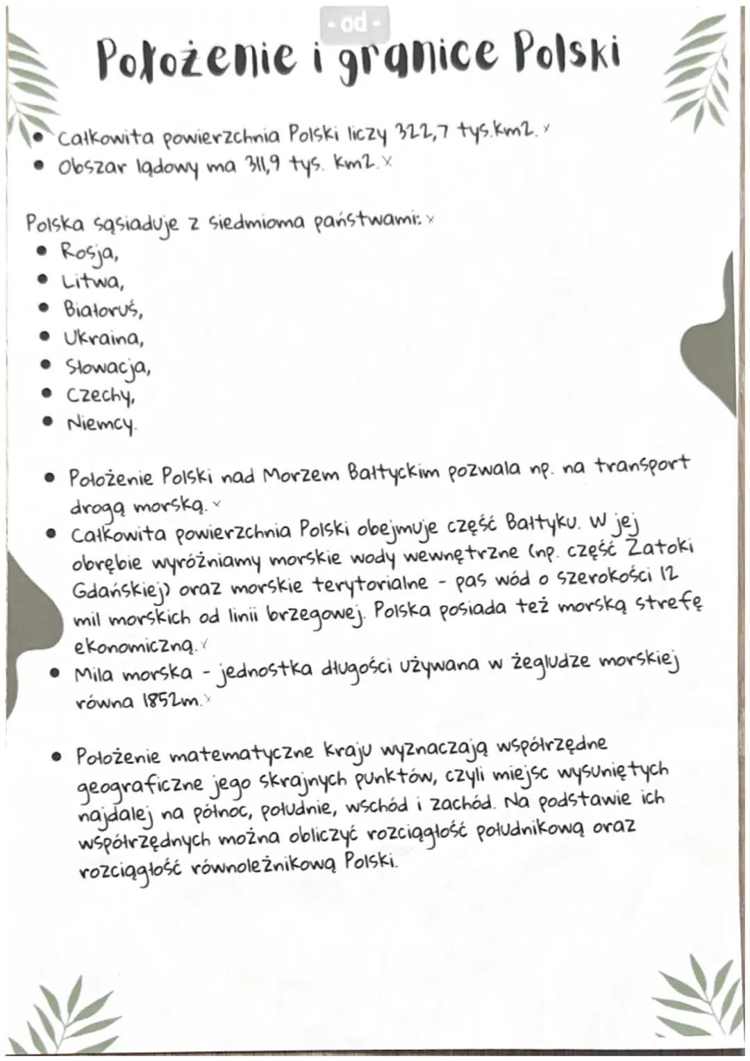 Polska - położenie i granice