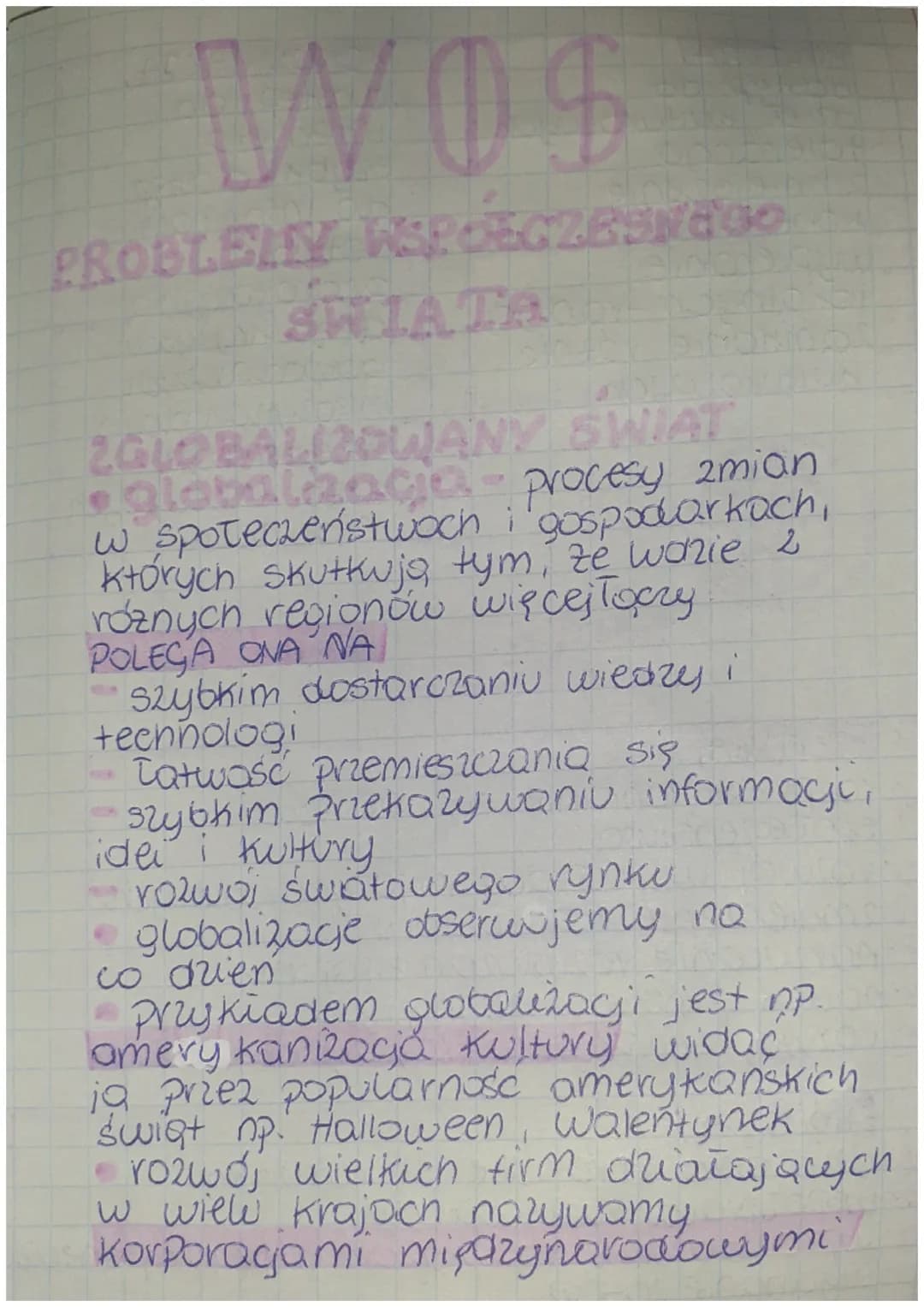 0$
PROBLEMY WSPOLCZESNEGO
SWIATA
ZGLOBALIZOWANY SWIAT
globalaagia
w społeczeństwoch i gospodarkach,
których skutkują tym, że wazie 2
róznych