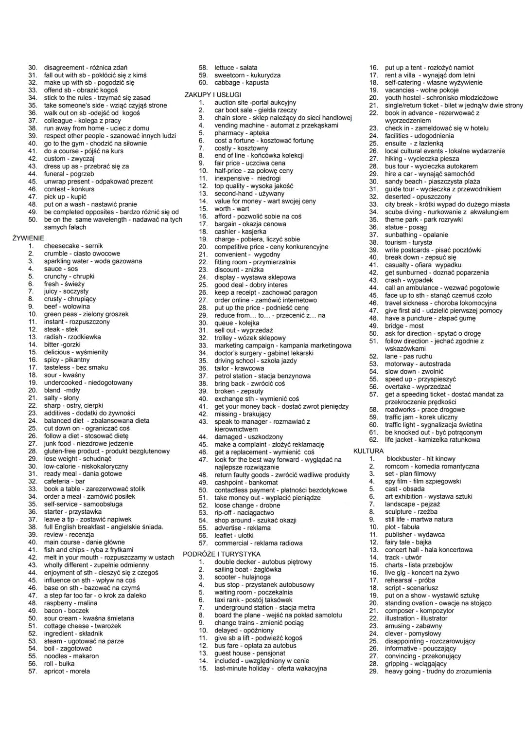 2
2.
3.
4
4.
plain-
5.
6
b.
CZŁOWIEK
1. surname nazwisko
occupation - zawód
elderly - starszy
- pospolity, nieatrakcyjny
overweight - z nadw