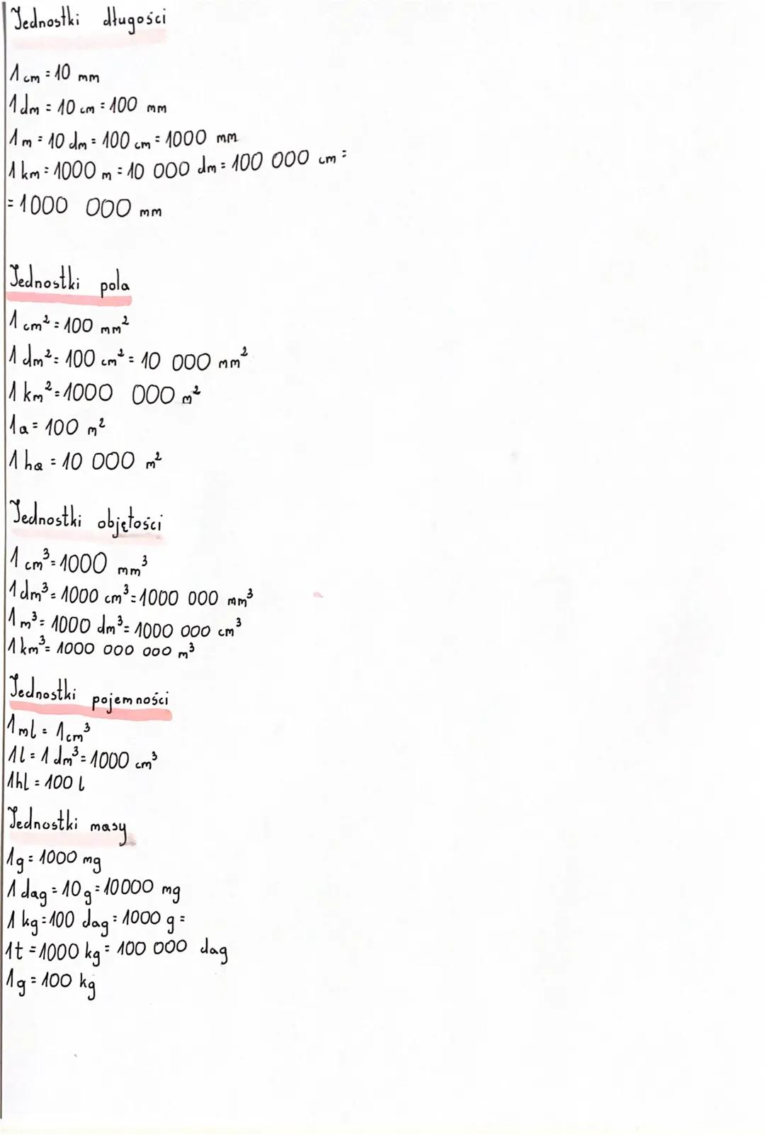 Jednostki długości

1 cm: 10 mm

1dm = 10 cm 100 mm

1m 10 dm 100 cm = 1000 mm

1 km: 1000m: 10.000 dm: 100 000 cm
= 1000 000 mm

Jednostki 