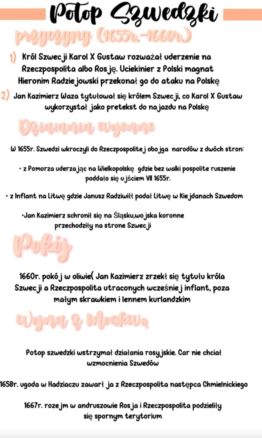 Potop Szwedzki
prejogging (16551-16600)
Król Szwecji Karol X Gustaw rozważał uderzenie na
Rzeczpospolita albo Rosję. Uciekinier z Polski mag